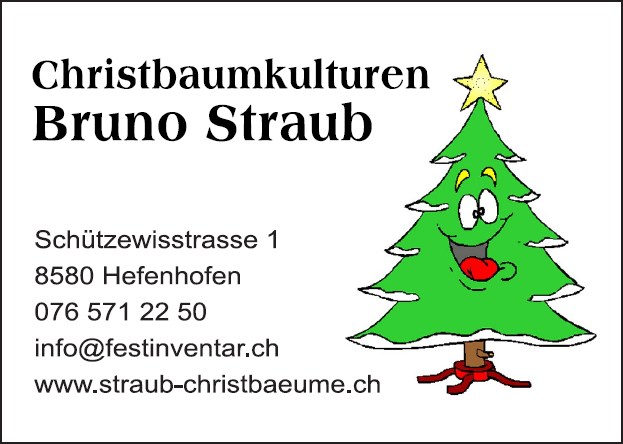 Christbaumkulturen Bruno Straub
